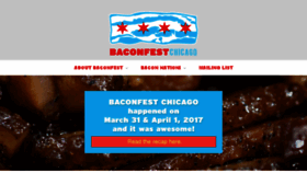 What Baconfestchicago.com website looked like in 2017 (6 years ago)