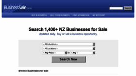 What Businesssale.co.nz website looked like in 2017 (6 years ago)