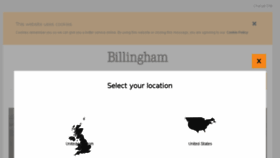 What Billingham.co.uk website looked like in 2017 (9 years ago)