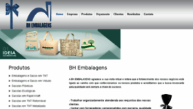 What Bhembalagens.com.br website looked like in 2017 (6 years ago)