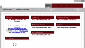 What Blackboard.ecc.edu website looked like in 2017 (6 years ago)