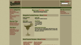 What Barmandrinks.com website looked like in 2017 (6 years ago)
