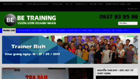 What Betraining.org website looked like in 2017 (6 years ago)