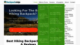 What Backpackninja.com website looked like in 2017 (6 years ago)