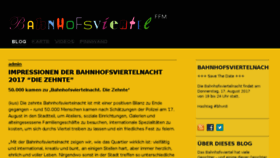 What Bahnhofsviertelnacht.de website looked like in 2017 (6 years ago)