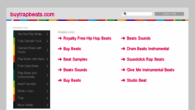 What Buytrapbeats.com website looked like in 2017 (6 years ago)