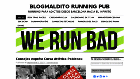 What Blogmaldito.com website looked like in 2017 (6 years ago)