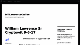 What Billlawrenceonline.com website looked like in 2017 (6 years ago)
