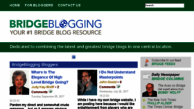 What Bridgeblogging.com website looked like in 2017 (6 years ago)