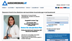 What Bauausschreibung.at website looked like in 2017 (6 years ago)