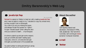 What Baranovskiy.com website looked like in 2017 (6 years ago)