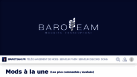 What Baroteam.fr website looked like in 2017 (6 years ago)