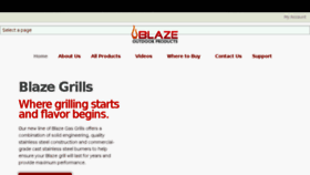 What Blazegrills.com website looked like in 2017 (6 years ago)