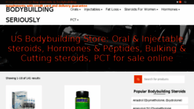 What Bodybuilding-seriously.com website looked like in 2017 (6 years ago)