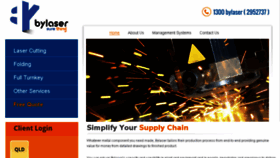 What Bylaser.com.au website looked like in 2017 (6 years ago)