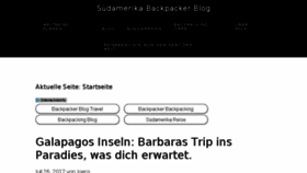 What Backpacker-blog.org website looked like in 2017 (6 years ago)