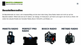 What Baustellenradio.info website looked like in 2017 (6 years ago)