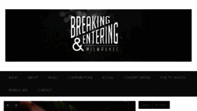 What Breakingandentering.net website looked like in 2017 (6 years ago)