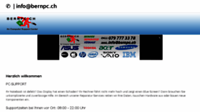 What Bernpc.ch website looked like in 2017 (6 years ago)