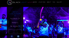 What Blacklightwars.com website looked like in 2017 (6 years ago)