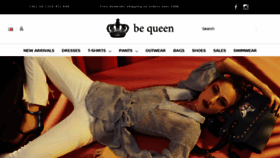 What Bequeenboutique.com website looked like in 2017 (6 years ago)