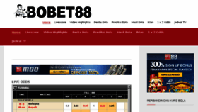 What Bobet88.com website looked like in 2017 (6 years ago)