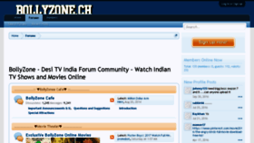 What Bollyzone.ch website looked like in 2017 (6 years ago)