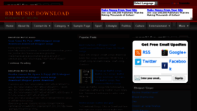 What Bmmusicdownloads.blogspot.com website looked like in 2017 (6 years ago)