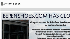 What Berenshoes.com website looked like in 2017 (6 years ago)