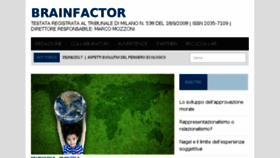 What Brainfactor.it website looked like in 2017 (6 years ago)