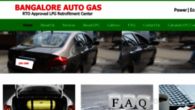 What Bangaloreautogas.com website looked like in 2017 (6 years ago)