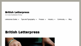 What Britishletterpress.co.uk website looked like in 2017 (6 years ago)