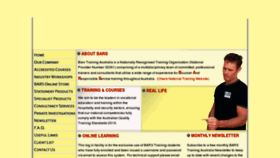 What Barstraining.com.au website looked like in 2017 (7 years ago)