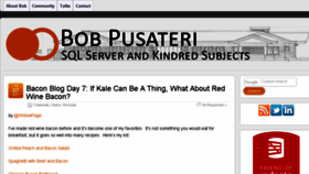 What Bobpusateri.com website looked like in 2017 (6 years ago)