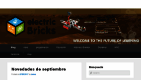 What Blog.electricbricks.com website looked like in 2017 (6 years ago)