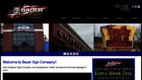 What Bauersignusa.com website looked like in 2017 (6 years ago)