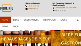 What Bierlinie.de website looked like in 2017 (6 years ago)