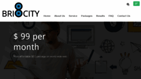 What Briocity.com website looked like in 2017 (6 years ago)