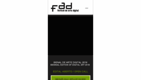 What Bienalartedigital.com website looked like in 2017 (7 years ago)