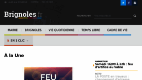 What Brignoles.fr website looked like in 2017 (6 years ago)