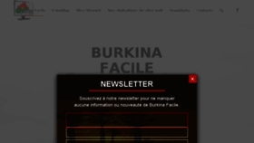 What Burkinafacile.com website looked like in 2017 (6 years ago)