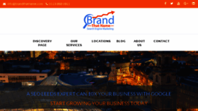 What Brandthatname.com website looked like in 2017 (6 years ago)