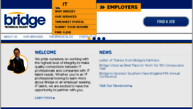 What Bridge-talent.com website looked like in 2017 (6 years ago)