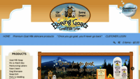What Boringgoats.com website looked like in 2017 (6 years ago)