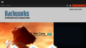 What Backworksinc.com website looked like in 2017 (6 years ago)