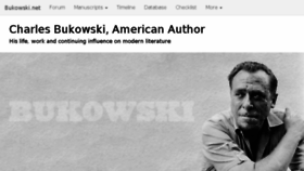 What Bukowski.net website looked like in 2017 (6 years ago)