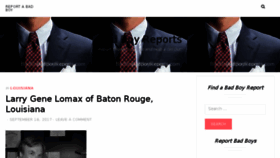 What Badboyreports.com website looked like in 2017 (6 years ago)