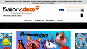 What Ballonsdeco.com website looked like in 2017 (6 years ago)