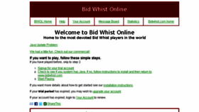 What Bidwhist.com website looked like in 2017 (6 years ago)