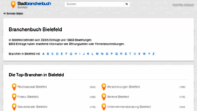 What Bielefeld.stadtbranchenbuch.com website looked like in 2017 (6 years ago)